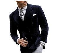 Giacca da uomo in velluto causal slim fit con 2 bottoni, blazer da sposa, da cerimonia, da uomo, giacca da smoking, da abito da uomo, Marina Militare, 50