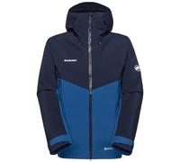 Giacca impermeabile mammut crater iv hooded blu uomo