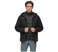 Mammut Treeline 3 in 1 HS Hooded Jacket Men | Giacca Isolante Gore-Tex da Uomo con Cappuccio | Nero, M