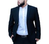 Giacca Da Uomo Per Taglie Forti E Alte, Cappotto Da Sposo Monopetto A 2 Bottoni, Giacca Da Abito Formale Da Lavoro(Navy,8X-Large)