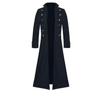 Giacca da uomo steampunk, stile retrò, cappotto medievale da principe cavaliere, abito vintage per cosplay rinascimentale, festival di Halloween, feste in costume a tema gotico, Marina Militare, XXL