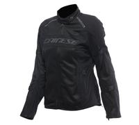 DAINESE - Air Frame 3 Tex Jacket Wmn, Giacca da Moto Estiva in Tessuto, con Fodera Antivento, Donna, Nero/Nero/Nero, 46