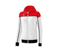Erima Change By Giacca da Allenamento con Cappuccio, bianco/rosso/nero, 42 Donna