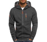 Giacca di Felpa Uomo Felpa Leggera da Esterno con Tasche Cardigan Casual Maniche Lunghe da Lavoro Pullover Hoodie Classiche a Tinta Unita Comoda Jogging Abbigliamento Sportiva Autunnale E Invernale