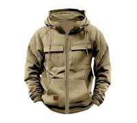 Giacca di Felpa Uomo Giacca Leggera da Esterno con Tasche Felpe Casual Maniche Lunghe Jogging Cappuccio Classiche a Tinta Unita Comoda Traspiranti Abbigliamento da Lavoro Autunnale E Invernale