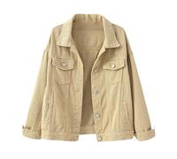 Giacca Di Jeans Da Donna Giacca Leggera Donna Casual Strappata In Denim Button Down Boyfriend Jeans Jacket Giubbino Primavera E Autunno Giacche Giubbotto Estate Streetwear
