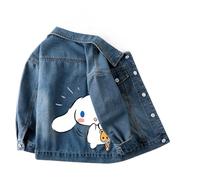Giacca di Jeans da Ragazza per la Primavera, Giacca Casual e alla Moda con Colletto per Bambini più Grandi - Abbigliamento per Bambini alla Moda,Style 4,160cm