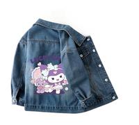 Giacca di Jeans da Ragazza per la Primavera, Giacca Casual e alla Moda con Colletto per Bambini più Grandi - Abbigliamento per Bambini alla Moda,Style 2,150cm