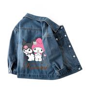 Giacca di Jeans da Ragazza per la Primavera, Giacca Casual e alla Moda con Colletto per Bambini più Grandi - Abbigliamento per Bambini alla Moda,Style 3,130cm