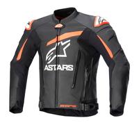 Giacca di pelle Alpinestars GP Plus V4 nero/rosso flo/bianco