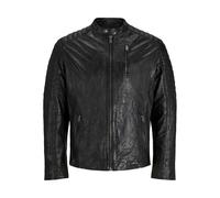 Giacca di pelle Jack & Jones Richard Noir XS