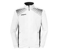 uhlsport Goal-Giacca da Presentazione, Unisex-Bambini e Ragazzi, Bianco/Nero, 152