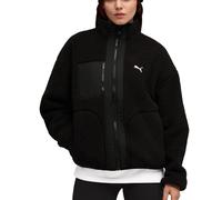 GIACCA DONNA 688386 01 REVERSIBILE IN SHERPA NERO