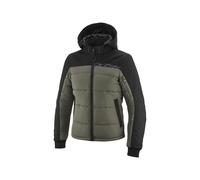 Ixon Aspen Giacca tessile impermeabile per motociclette, nero-verde, taglia 2XL per donne