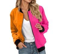 Giacca Donna Baseball, Giacca Primaverile Donna Curvy Moda Piazza Sottile Borsa Giacca Giubbino Cappotto Baseball Top Elegante Tempo Libero Giacca Oversize Donna per Primavera E Autunno