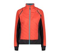 CMP Giacca Ibrida da Donna con Maniche Removibili - 30A2276 (XXS, Rosso Aranciato)