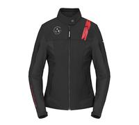 Spidi Corsa Tex Lady Giacca tessile moto, nero-rosso, taglia S per donne