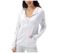 Giacca Donna Estate Protettiva Leggera Traspirante UPF50 Plus Solare Cappotto Anti UV Leggera Traspirante Perfetta per Estati Calde