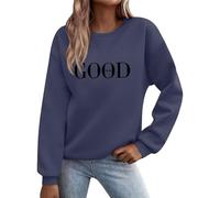 Giacca Donna,Felpa Donna Senza Cappuccio,Stampa a Letter Girocollo Maniche Lunghe per Autunno e Inverno Ragazza Abbigliamento per Il Tempo Libero,Felpa Oversize,M
