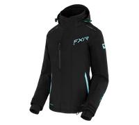 FXR Edge 2-in-1 Giacca da motoslitta da donna, nero-verde, taglia 36 per donne