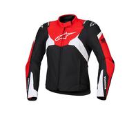 Alpinestars Honda Stella T-Jaws V4 impermeabile Giacca tessile moto da donna, nero-rosso, taglia M per donne