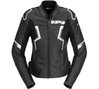 Spidi Giacca in pelle da moto Evorider 3 Donna Nero/Bianco Taglia 44
