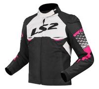 Giacca Donna in Tessuto Ls2 Apex Nero Bianco Rosa XS