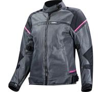 Giacca Donna In Tessuto LS2 Riva Nero Grigio Scuro Rosa 3XL