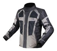 LS2 Scout impermeabile Giacca tessile moto da donna, nero-grigio, taglia 3XL per donne