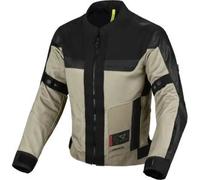 Macna Empire 2.0 impermeabile Giacca tessile moto da donna, nero-beige, taglia L per donne