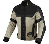 Macna Empire 2.0 impermeabile Giacca tessile moto da donna, nero-beige, taglia 2XL per donne