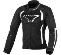 Macna Giacca moto donna Grisca tessile Nero/Bianco S