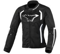 Macna Grisca Giacca tessile moto da donna, nero-bianco, taglia S per donne