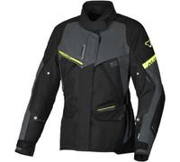 Macna Mundial Night-Eye, giacca tessile donna impermeabile S female Nero/Grigio Scuro/Giallo Fluo