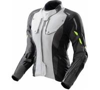 Rebelhorn Giacca da moto Hiker IV Donna Nero-Grigio-Giallo Fluo M