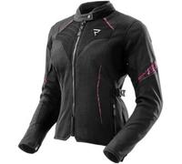 Giacca moto da donna Rebelhorn Jax nero-rosa 7XL