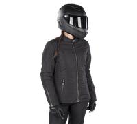 Richa Lausanne impermeabile Giacca tessile moto da donna, nero, taglia 2XL per donne