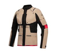 Ixon M-Skeid Giacca tessile da moto da donna impermeabile, rosso-beige, taglia M per donne
