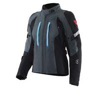 Dainese Mangen Absoluteshell Pro impermeabile Giacca tessile moto da donna, nero-grigio-blu, taglia 38 per donne