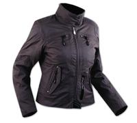 Ladies Textile Waterproof CE Armored Thermal Liner Jacket Motorcycle Brown