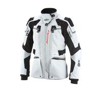 Giacca da moto da donna IXON Odin grigio chiaro-nero 2XL