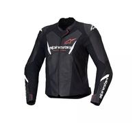 Giacca Donna Pelle STELLA FASTER V3 Nero Bianco Corallo Fluo ALPINESTARS - AN: 44