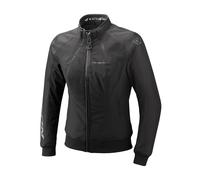 Ixon Siwa impermeabile Giacca tessile moto da donna, nero, Taglia L