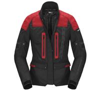 Spidi Traveler 3 Evo H2Out impermeabile Giacca tessile moto da donna, nero-rosso, taglia M per donne