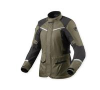 Revit Voltiac 3 H2O Giacca tessile moto da donna, Verde/Grigio, Taglia 36