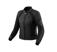 Revit Xena 4 Ladies Giacca in pelle da moto da donna, nero-grigio, taglia 38 per donne