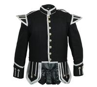 Giacca doppia - Piper Drummers, blazer 1/2" bordo trecciato nero taglia 42" c036