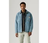 Giacca double-face in denim e sherpa Blu XL Tinta unita