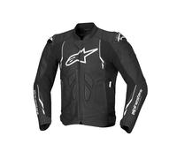 Giacca DUSK LEATHER Nero Bianco ALPINESTARS - AN: 54