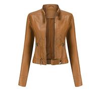Giacca Ecopelle Donna Corta Giubbotto Giubbino Ecopelle Donna Giacca Biker Jacket Donna Giubbotto Similpelle Faux Leather Jacket Donna Giacche Ecopelle Giacca Bikers Finta Pelle Donna Curvy XL